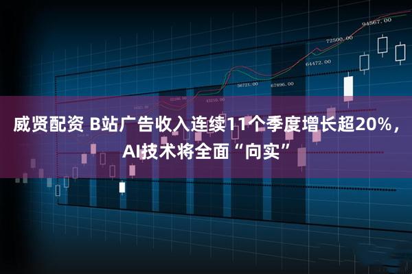威贤配资 B站广告收入连续11个季度增长超20%，AI技术将全面“向实”