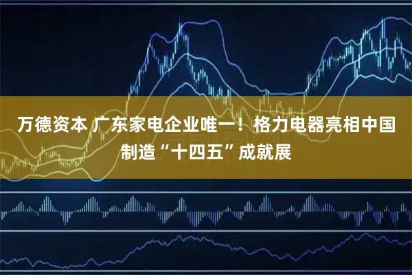 万德资本 广东家电企业唯一！格力电器亮相中国制造“十四五”成就展