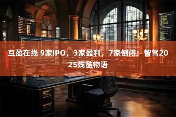 互盈在线 9家IPO，3家盈利，7家倒闭：智驾2025残酷物语