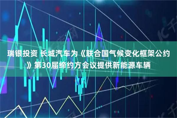 瑞银投资 长城汽车为《联合国气候变化框架公约》第30届缔约方会议提供新能源车辆